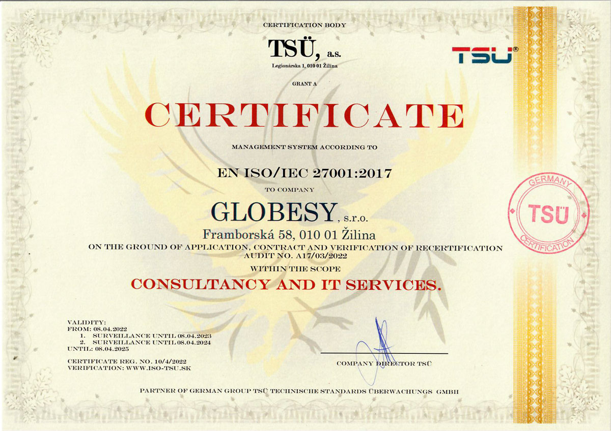 Certifikat-ISO-27000-GLOBESY_EN